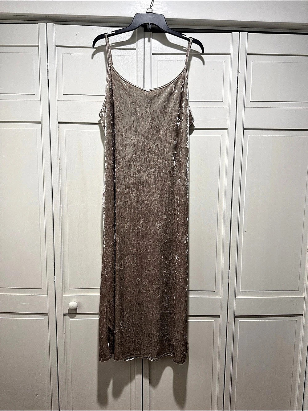 Maxi Slip Dress in Brown Like New